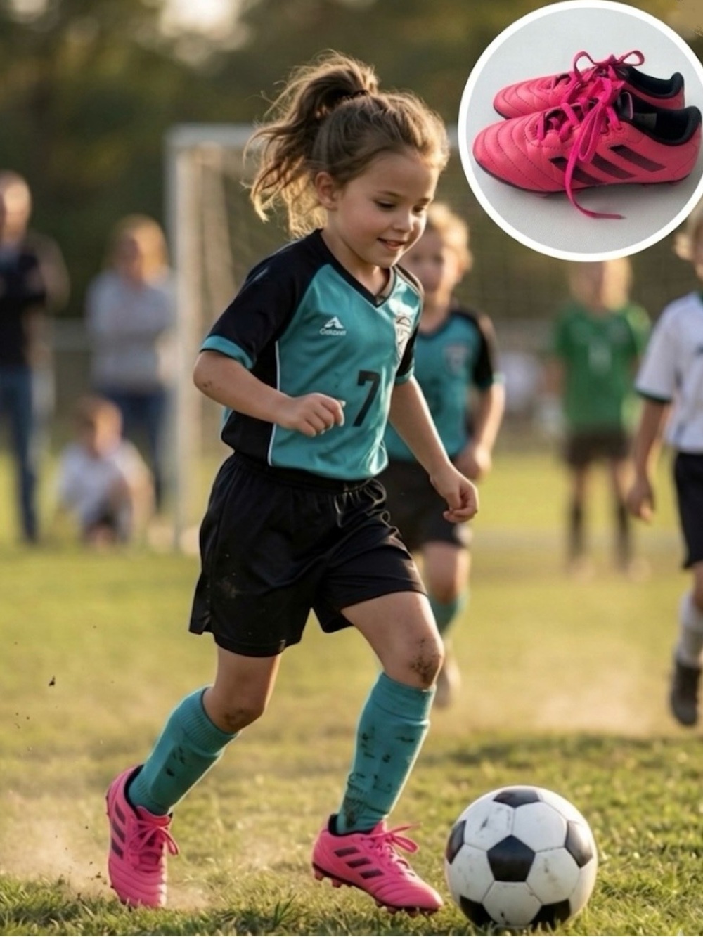 Adidas Goletto girl’s VIII firm ground soccer cleats.  Size 12.5.